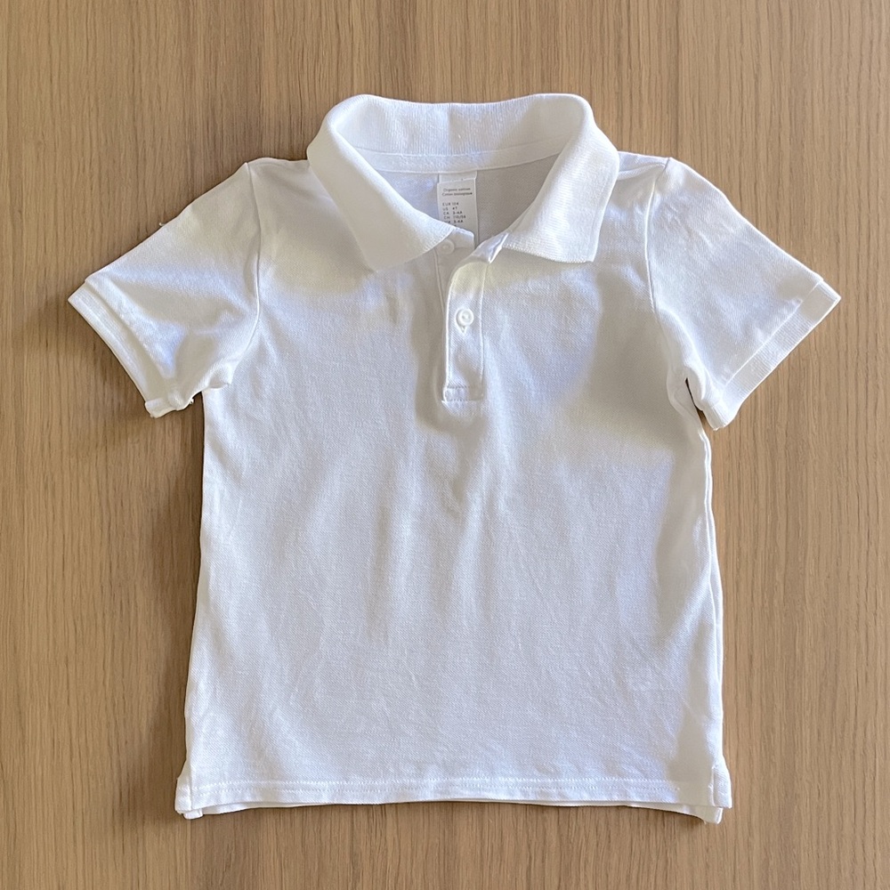H&M Kids cotton polo shirt, white size 2/3 years